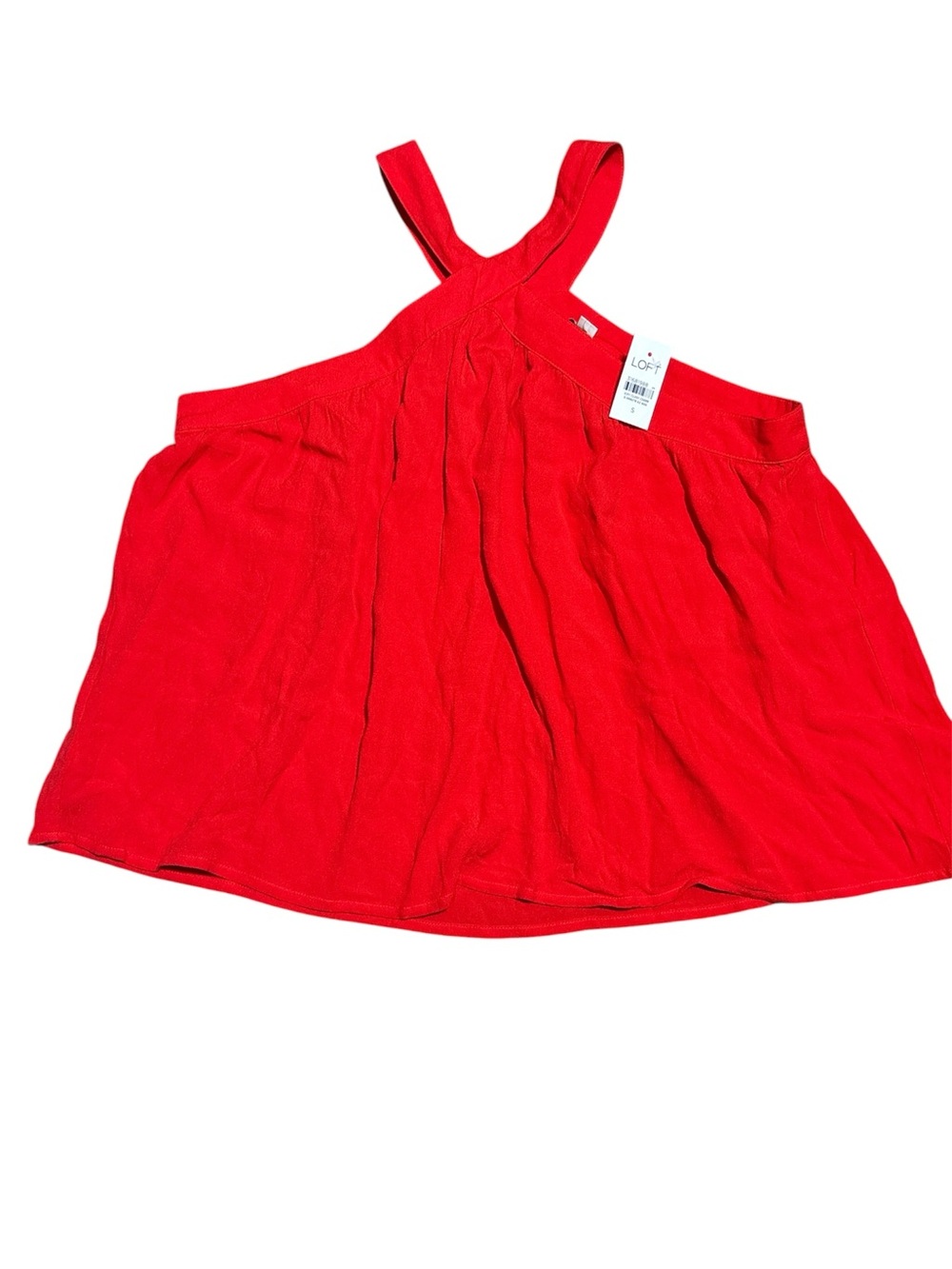Loft Red Halter With Button Closure - Picture 2 of 4